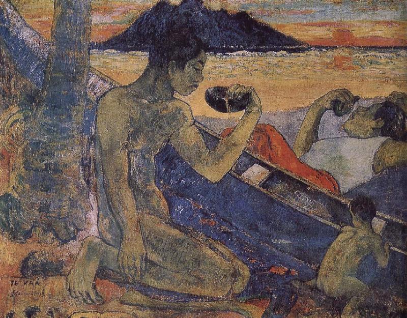 Paul Gauguin A single-plank bridge France oil painting art